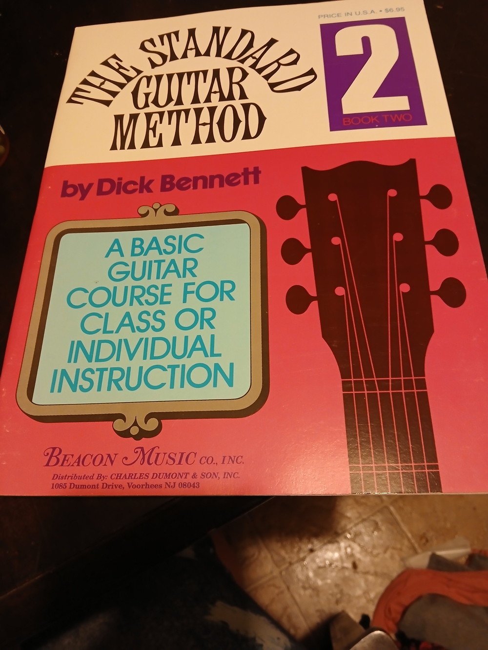 The Standard Guitar Method Book Two by Dick Bennett — Pink Cover